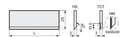 HM Streifen - Hobelmesser H=30x3mm (TCT)