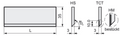 HS18 Streifen - Hobelmesser H=35x3mm