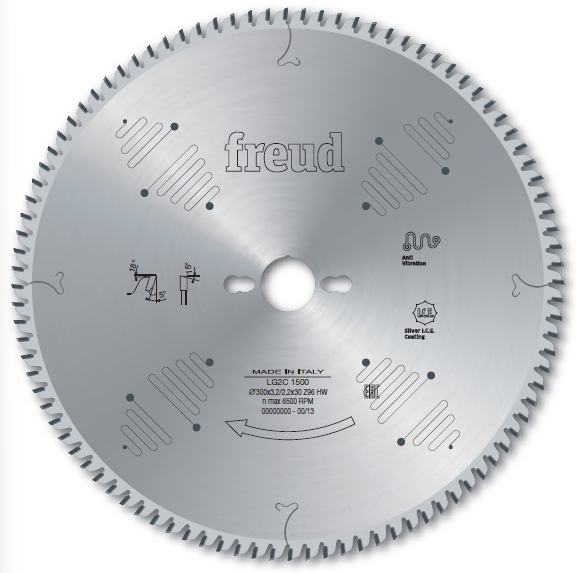 Sägeblätter zum Querschneiden von Holzplatten - Freud Silver I.C.E.