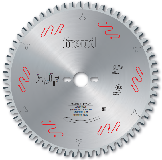 Sägeblätter zum Schneiden von beidseitig beschichteten Platten - Freud Silver I.C.E.